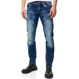 RUSTY NEAL YAMATO Straight Fit Dunkelblau 36