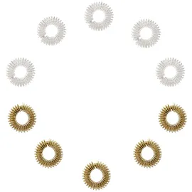 casativo Akupressurringe 10er Set Gold/Silber
