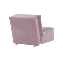 Nehl Schlafsessel Solino Velours 85 x 85 x 102 cm Rosa/Pink mit Schlaffunktion