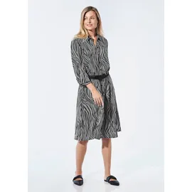 GOLDNER Blusenkleid Sommerkleid Schwarz 40