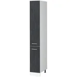 Vicco Hochschrank Apotheker R-Line 30 x 57,2 x 206,8 cm Schwarz Beton/Weiß