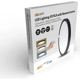 SOLIGHT LED Deckenleuchte schwarz