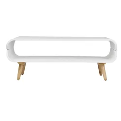 Design-Couchtisch Esche Weiß TAKLA