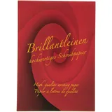 RÖSSLER 10 Stück Rössler Briefblock 20201834 Brillantleinen, Lineatur 20 / blanko, A4, 80g, rot, 50 Blatt 4014969534892 Rössler