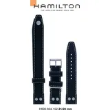 Hamilton Leder Khaki Auto Band-set Leder-braun-21/20 H690.604.102 - braun