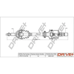 Dr!ve+ Antriebswelle 642mm Vorne Links Passend Für Renault Megane Dp2110.10.07: Antriebswelle Renault: 7711135425 Renault: 8200197979 Renault: 8200285