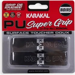 Squash Griffband - PU Super Grip 2er Pack schwarz EINHEITSGRÖSSE