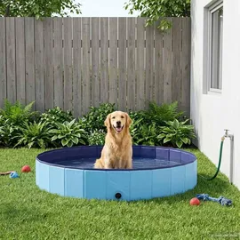 vidaXL Hundepool Blau Ø300 x 38 cm