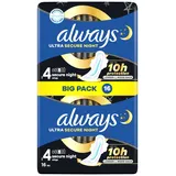 Always Ultra Damenbinden Secure Night mit Flügeln, 16 Stück