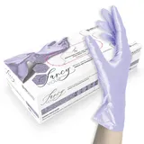 Unigloves FANCY Violet - glänzend violet - Einweghandschuhe unsteril, latexfrei, puderfrei - Lebensmittelecht • Schutz vor Viren, Pilzen und Bakterien (S
