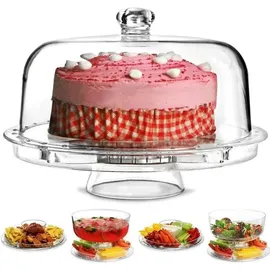 Excellent Houseware 6-in-1 Servierplatte | transparent