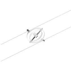 Paulmann Seilsystem Spot Cardan, Seillampe ohne Leuchtmittel, Fassung GU5,3, Deckenlampe, Weiß matt
