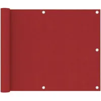 VidaXL Balkon-Sichtschutz Rot 75x500 cm Oxford-Gewebe