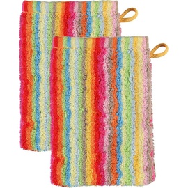 CAWÖ Life Style Streifen 7008 Waschhandschuh 16 x 22 cm multicolor