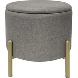 Echtwerk Sitzhocker mit Stauraum 36 x 40 x 36 cm Grau
