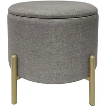 Echtwerk Sitzhocker mit Stauraum 36 x 40 x 36 cm Grau