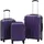 vidaXL Hartschalen-Koffer-Set 3-tlg. lila/abs