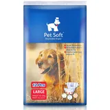 Pet Soft Einweg-Hundewindeln für Hündinnen 36 Stück, Hochsaugfähige Katzen Hunde Windeln für Hündinnen Inkontinenz, Läufigkeit, Harnwege(L, 36)