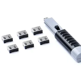 Smartkeeper UL03PKBK, Schnittstellenblockierung / Schlüssel USB A-Port Schlösser mit 1 x Basic Typ Schwarz