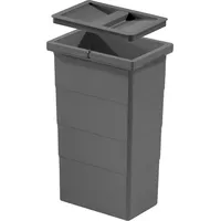 HAILO Einbaumülleimer 10 l Grau