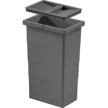HAILO Einbaumülleimer 10 l Grau