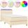 vidaXL Boxspringbett 90 x 200 cm Creme