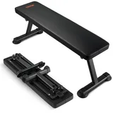 VEVOR Flache Hantelbank Faltbare Krafttrainingsbank Homegym Trainingsbank 454kg