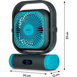 Medion E10 TF 20 cm Mini-Ventilator Blau