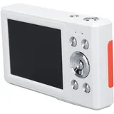 Studentenkamera, Reisekamera, LED-Fülllicht, 1080P HD, 8-facher Zoom, Autofokus, Kompaktkamera Zum Wandern (weiß und orange)
