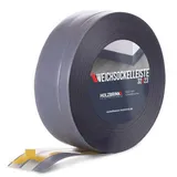 Holzbrink Weichsockelleiste selbstklebend PVC 32x23mm, 25 m Küchenleiste Arbeitsplatte Abschlussleiste selbstklebend für Badezimmer Farbe: Dunkelgrau