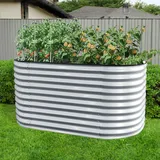 Konifera Hochbeet 160 x 80 x 82 cm Silber