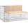 vidaXL Gartenbank aus Gabionen 122x71x65,5 cm Massivholz Kiefer