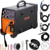 Vevor MIG/MMA/LIFT TIG 3 in 1 Schweißgerät 50–250A Fülldrahtschweißen(0,8 mm & 1 mm) IGBT-Technologie 2,2–12m/min Drahtgeschwindigkeit 5,6 kVA