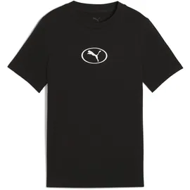 Puma SPORT RIB COLLAR TEE schwarz 152 EU