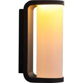 Lutec Außenwandleuchte Aluminium 7x20 cm inkl. Bewegungsmelder schwarz