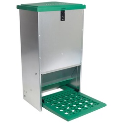 FEED-O-MATIC Geflügelfutterautomat mit Trittplatte, verzinkt, 20kg