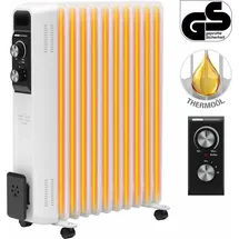 Flexot Flexot® Ölradiator 1000W / 1500W/ 2500W - 3 Powerstufen 11 Rippen Elektroheizung Heizung Heizer Heater Radiator Überhitzungsschutz Thermostat Ka...