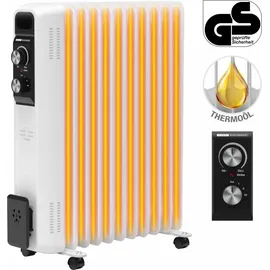 Flexot Flexot® Ölradiator 1000W / 1500W/ 2500W - 3 Powerstufen 11 Rippen Elektroheizung Heizung Heizer Heater Radiator Überhitzungsschutz Thermostat Ka...