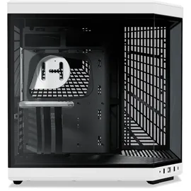 HYTE Y70 Zweikammer ATX Midi Tower Gaming Gehäuse Schwarz/Weiß mit Glasfenster