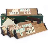 SEMUS-Star Star Holz Optik Rummy Set OKEY mit Melamin