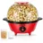 fohere 4,5L Popcornmaschine, 700W Popcorn Maschine mit 2 Messbecher für Zucker und Öl, Antihaftbeschichtete Heizplatte und Automatisches Rühren Retro Popcorn Maker für Urlaub und Filmabende
