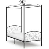 vidaXL Himmelbett 90 x 200 cm Schwarz