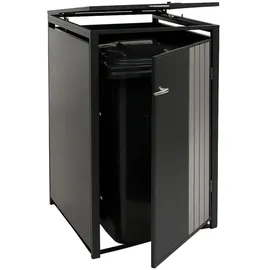 Proregal Mülltonnenverkleidung 122 x 68 x 84 cm anthrazit