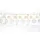 Partydeco Girlande Kelch 17 m gold/weiß