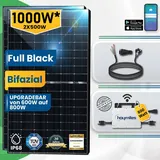 Epp Solar Balkonkraftwerk Komplettset 1000W Bifazial Hoymiles Wechselrichter 800W Photovoltaik Solaranlage mit 3m stecker