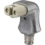 Kalthoff 840014 Warmgeräte-Steckverbinder 344 Buchse, gewinkelt Gesamtpolzahl: 2 + PE 16A Aluminium 1St.