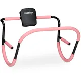 Relaxdays Bauchtrainer Pink/Schwarz 68,5 x 69 x 65 cm