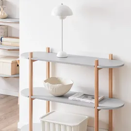 SoBuy Bücherregal 100 x 88 x 33 cm Grau