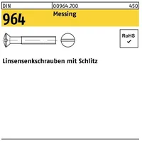 Industrial Quality Supplies DIN 964/ISO 2010 LinsenSenkkopfschraube M4x60 Messing