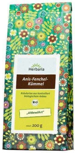 Herbaria Anis-Fenchel-Kümmel-Tee 200g Bio